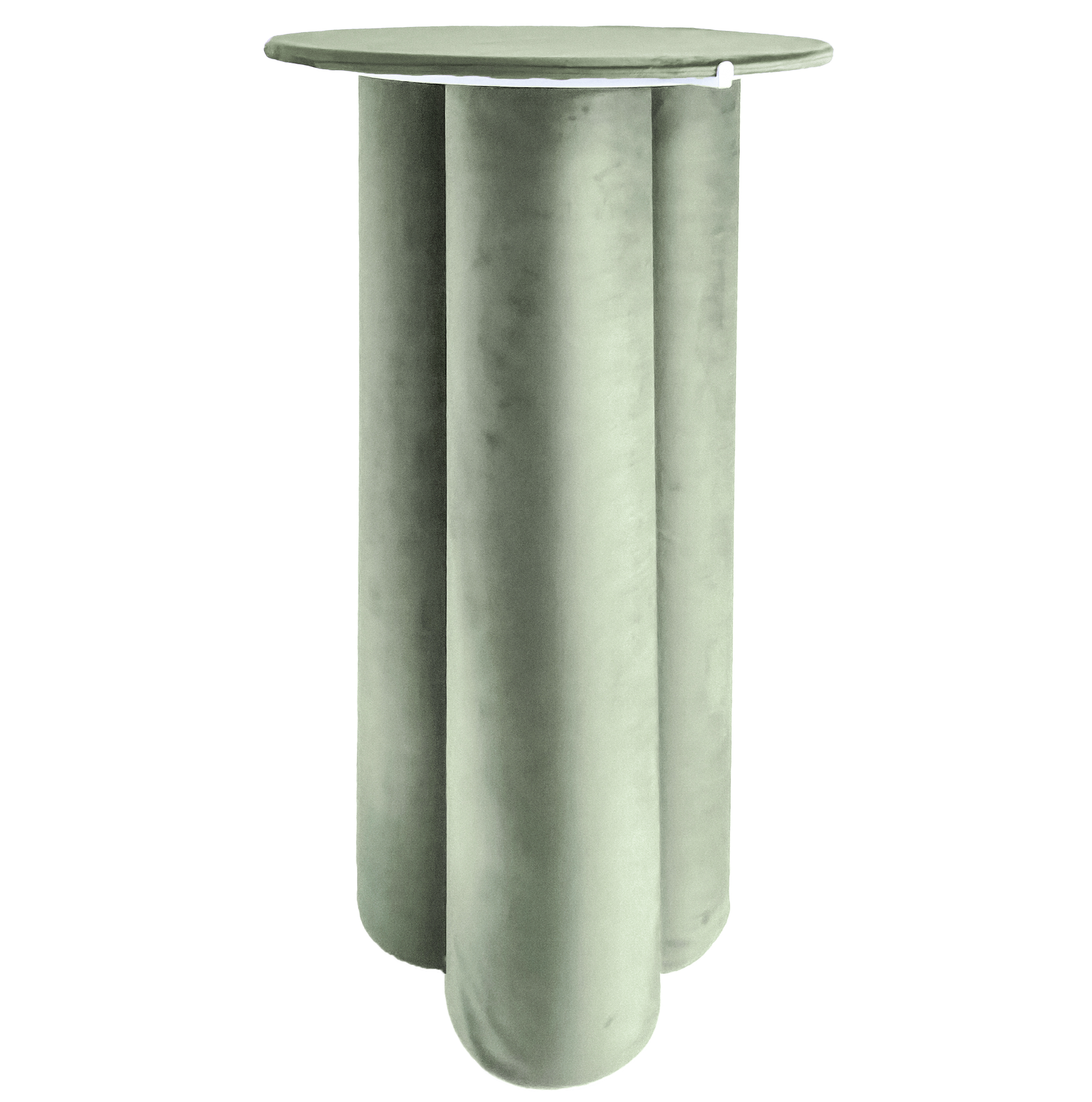 Коктейльный стол Сквош шалфей, велюр